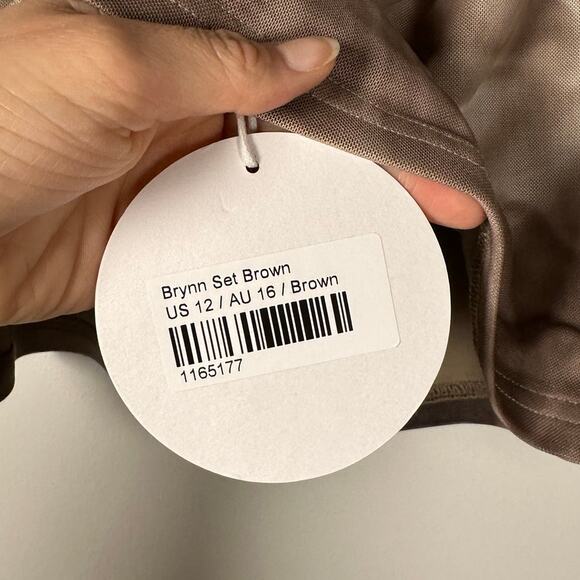 NWT Princess Polly Brown Tie Dye Mesh The Brynn Set Women's 12 - Picture 10 of 13